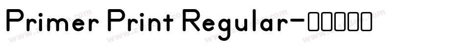 Primer Print Regular字体转换